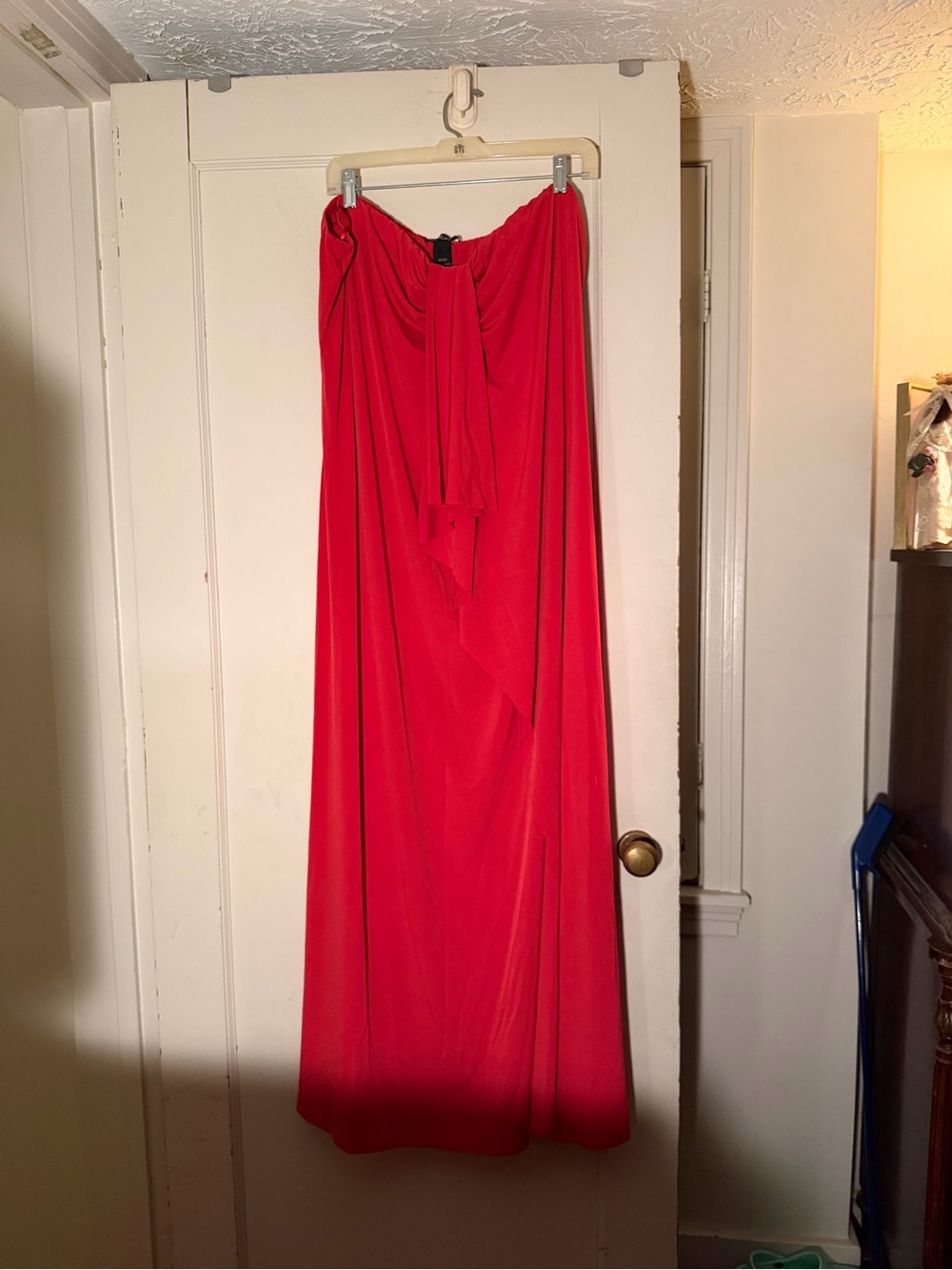 Red Maxi Dress Strapless